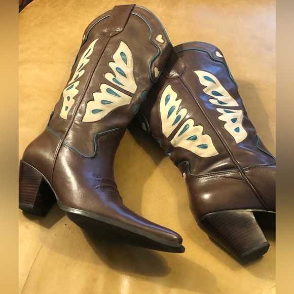 Nine West Leather Western Boots. Woman’s Size  9 - Picture 9 of 15